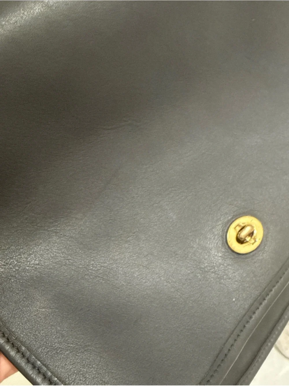 Coach Black Leather Crossbody Bag with Gold Hardware - Picture 10 of 16